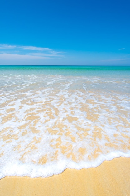 Plage et mer en journée d'été