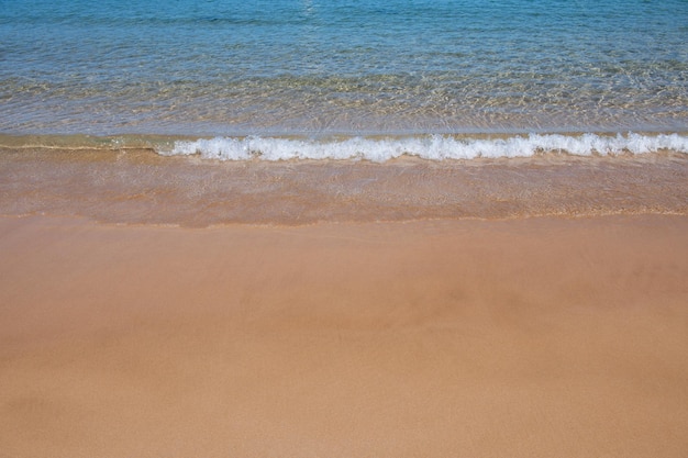 Plage et mer tropicale et sable doré Nature fond de paysage océanique