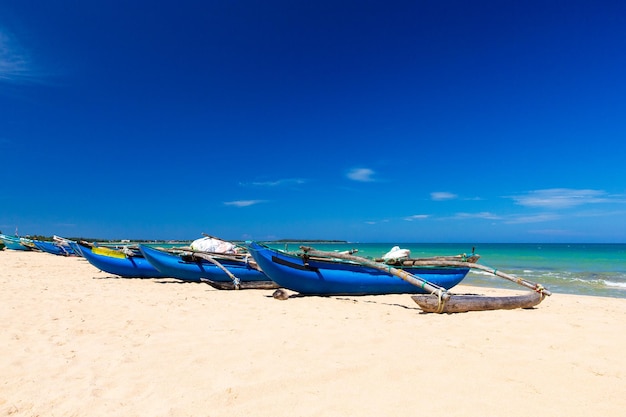 La plage et la mer tropicale