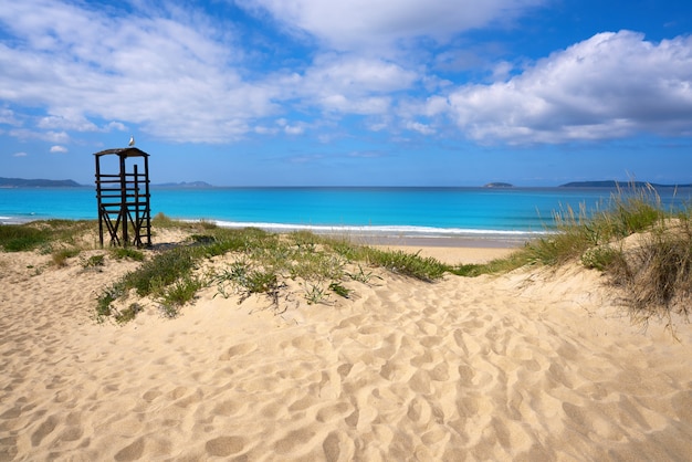 Plage de Montalvo à Pontevedra Galicia à Sanxenxo