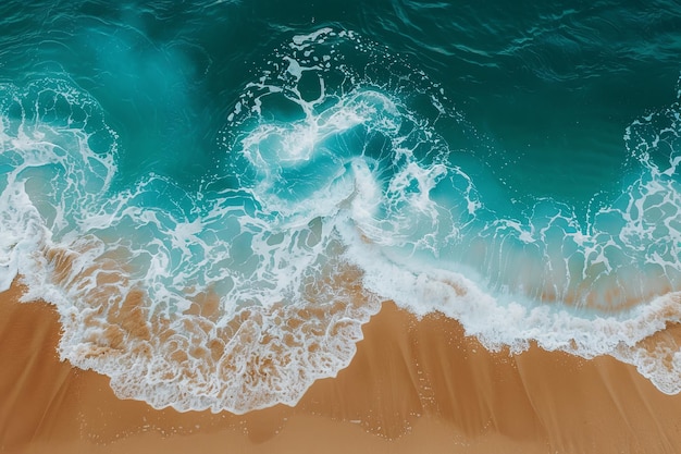 Plage et océan Idéal pour les entreprises impliquées dans la conservation de la nature et l'écologie marine Le fond peut représenter une plage propre avec des vagues turquoises IA générative
