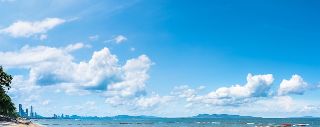 Plage de Pattaya Thaïlande en été