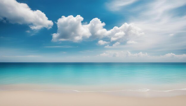 Photo une plage avec une plage et des nuages dans le ciel