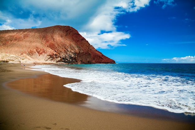 Photo plage playa de la tejita à tenerife, canaries, espagne