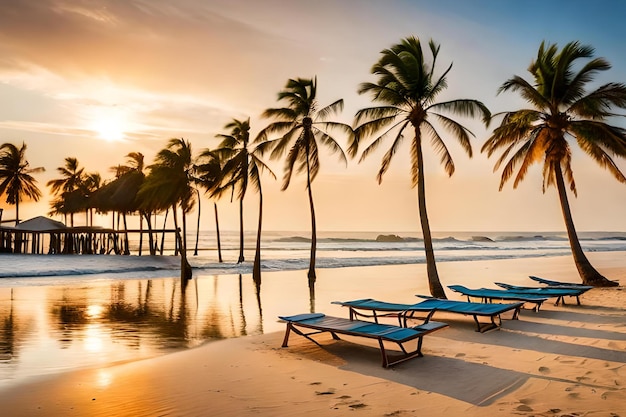 Une plage à ou près de l'hôtel