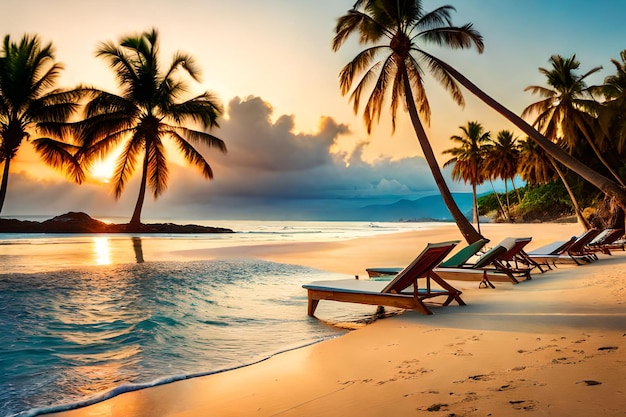 Une plage à ou près de l'hôtel