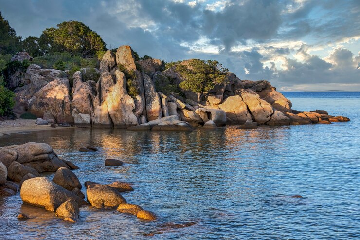 Plage près de Tanca Manna Cannigione Sardaigne