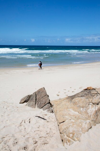 Plage de Rostro, Finisterre, Costa de la Muerte, Galice, Espagne