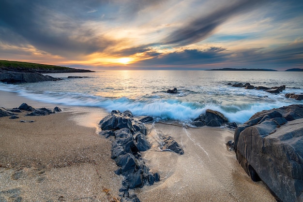 La plage de sable de Bagh Steinigidh