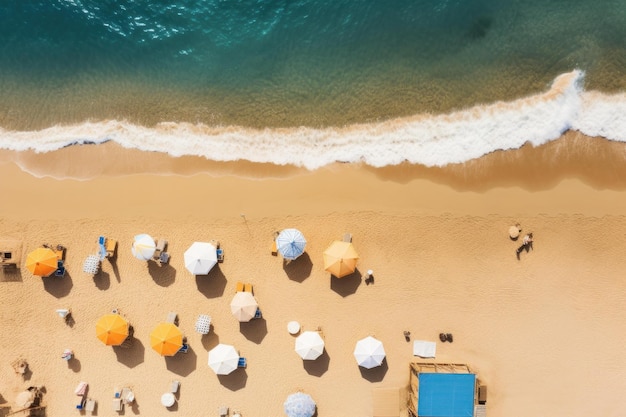 La plage de sable étendue génère Ai