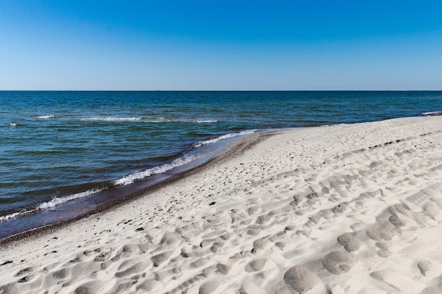 Plage de sable sur la mer Baltique Baltic Spit