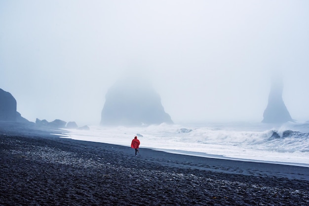 plage de sable noir