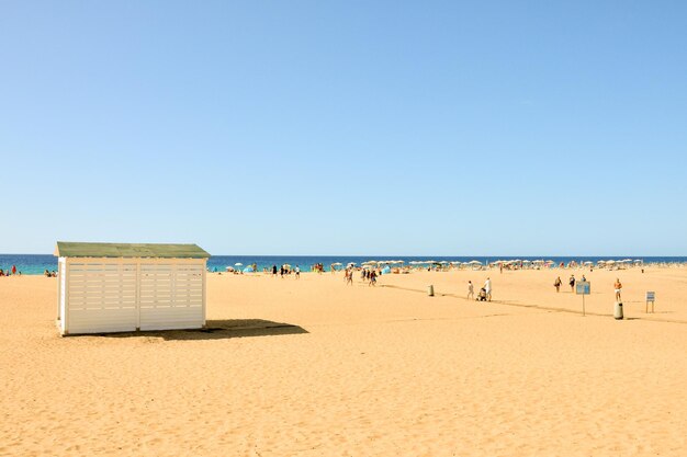 La plage de sable de l'océan