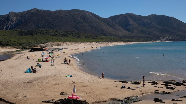 Plage de San Nicolò Sardaigne , Italie