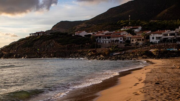 La plage de San Nicolo, Sardaigne, Italie