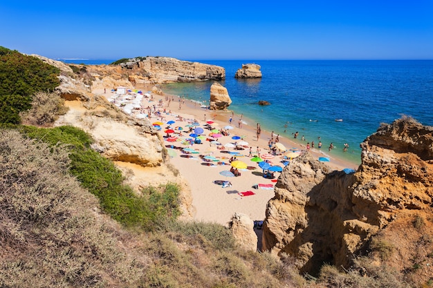 Plage de Sao Rafael à Albufeira, région de l'Algarve, Portugal