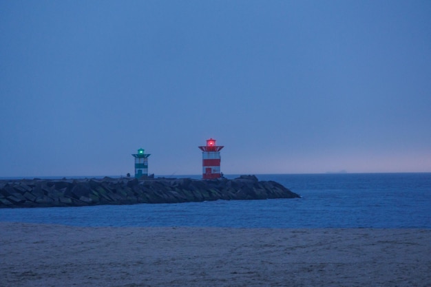 Photo la plage de scheveningen