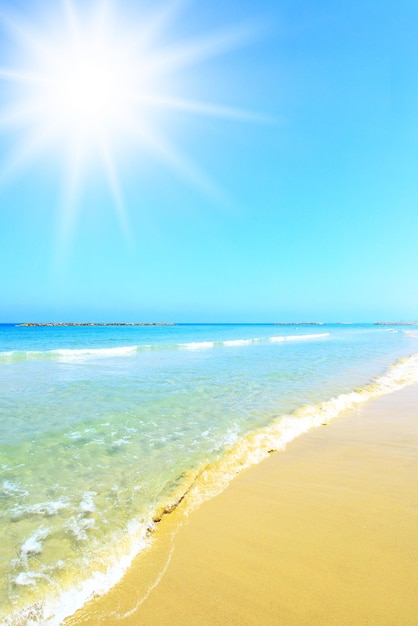 Photo plage et soleil, peuvent être utilisés comme arrière-plan