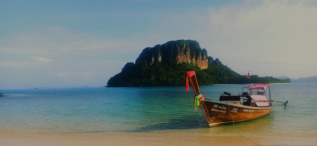 Photo plage de thale waek à krabi, thaïlande