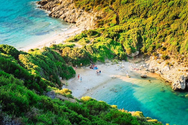 Plage de Timoni sur Korfou Grèce