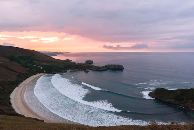 Plage de Torimbia dans les Asturies