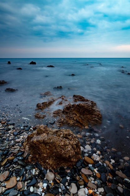 Plage de la Torre de la Sal, Casares, Malaga, Espagne