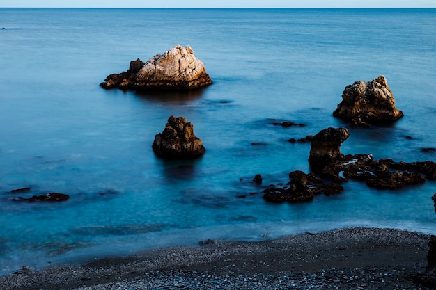 Plage de la Torre de la Sal, Casares, Malaga, Espagne