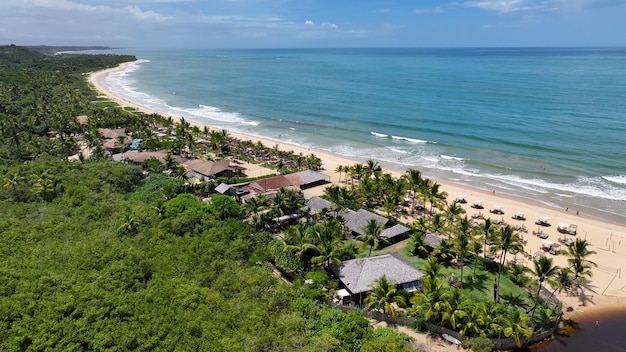 La plage de Trancoso à Trancoso Bahia au Brésil