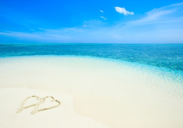 Plage tropicale aux Maldives