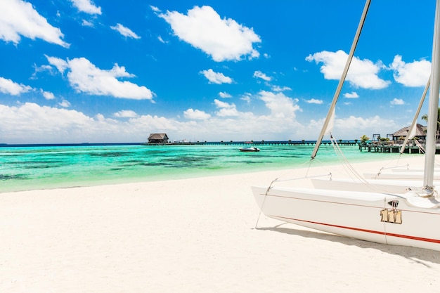 Plage tropicale aux Maldives