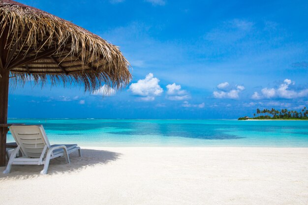 Plage tropicale aux Maldives