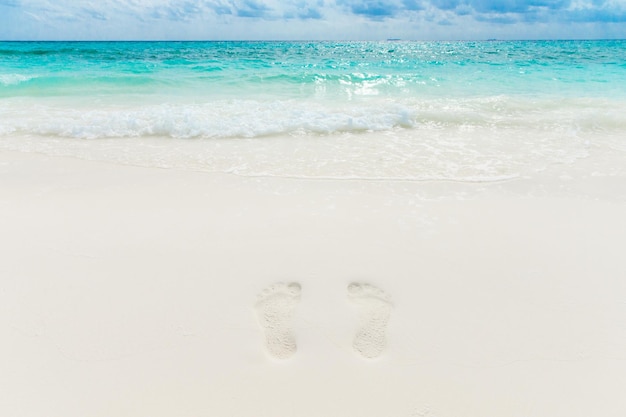 Plage tropicale aux Maldives