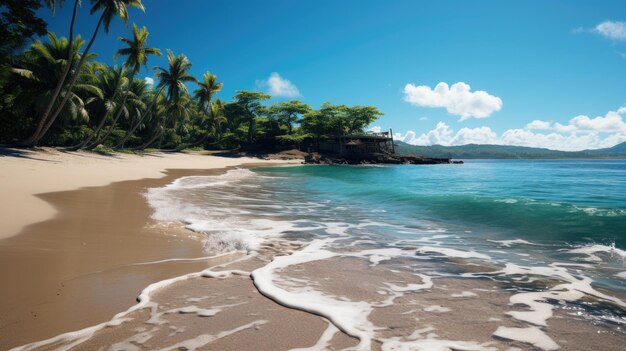 La plage tropicale brésilienne