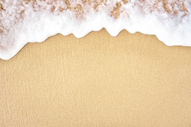 Plage tropicale d'été et vagues