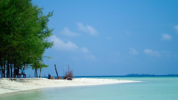 Plage tropicale intacte en Indonésie