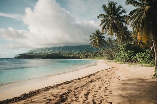 plage tropicale sur samosa