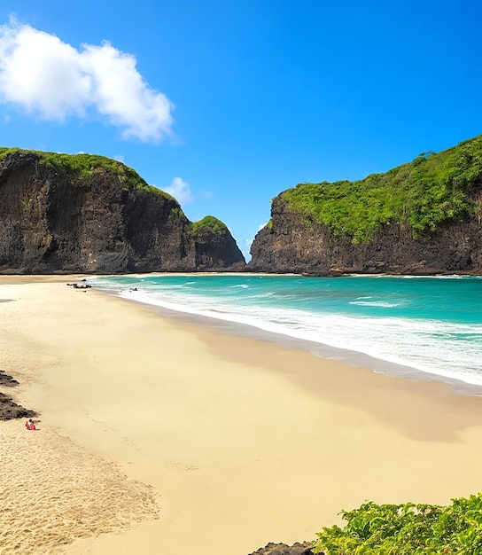 Une plage tropicale