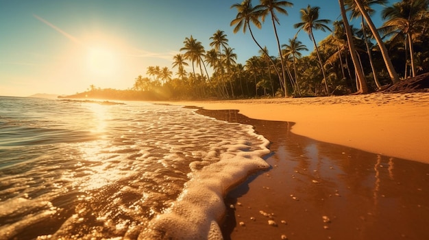 Une plage tropicale