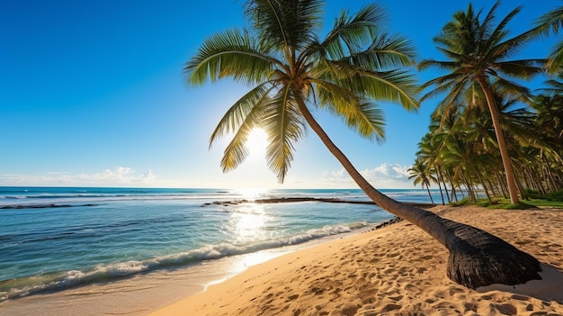 Une plage tropicale