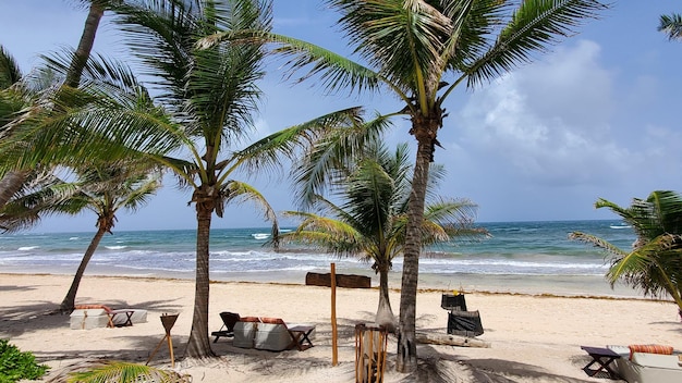 Photo plage tulum, mexique