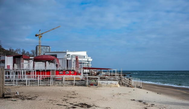 Plage de la ville d'Arcadia à Odessa en Ukraine