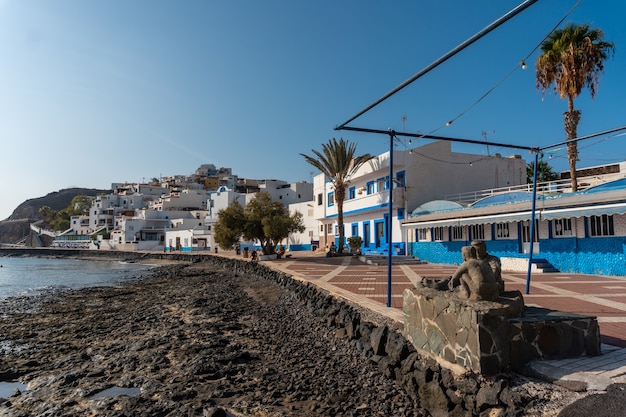 Plage de la ville côtière de Las Playitas, côte est de l'île de Fuerteventura, Îles Canaries. Espagne