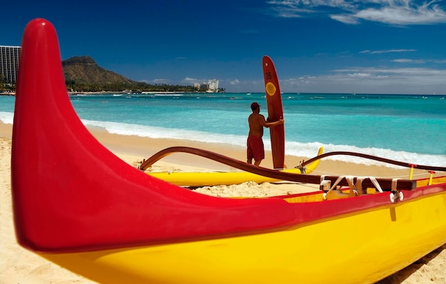 Plage de Waikiki Honolulu Hawaï