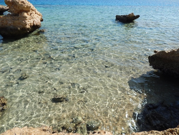 Plages naturelles de la station balnéaire en Égypte Sharm El Sheikh