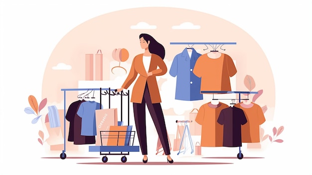 Le plaisir de faire du shopping à la mode