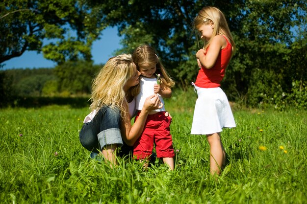 Plaisirs d&#39;été sur le pré