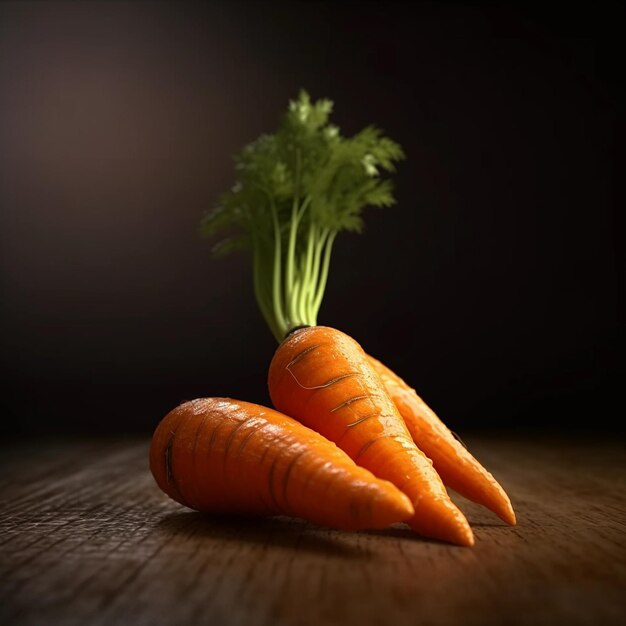 Photo les plaisirs de l'orange explorent la vivacité des carottes