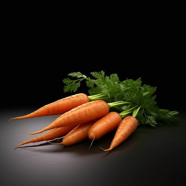 Photo les plaisirs de l'orange explorent la vivacité des carottes