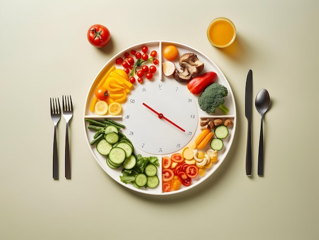 Plan d'alimentation et perte de poids photo nutrition appropriée légumes et fruits pour plan d'alimentation nourriture diététique