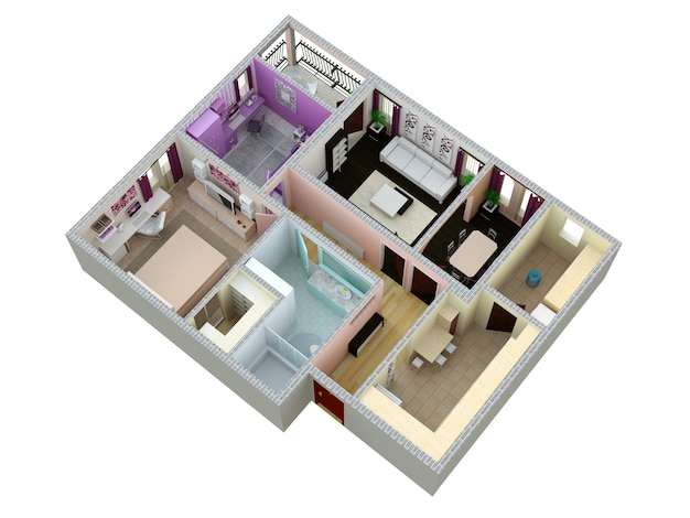 Plan de l&#39;appartement ou de la maison.